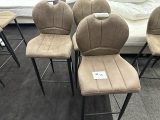 3x Barstoel Gera Taupe